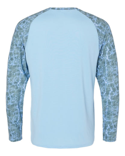 Paragon Men's Panama Colorblocked Long Sleeve T-Shirt 231 #color_Grey Mist Water
