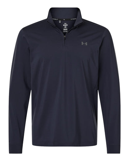 Under Armour Men's Drive Quarter-Zip Pullover 1389864 #color_Midnight Navy/ Castlerock