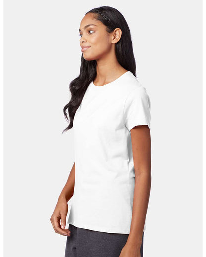 Hanes Women's Perfect-T T-Shirt SL04 #colormdl_White