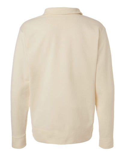 ComfortWash by Hanes Unisex Garment-Dyed Polo Collar Sweatshirt GDH490 #color_Parchment