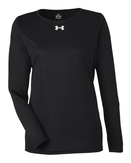 Under Armour Women's Team Tech™ Long Sleeve T-Shirt 1376852 #color_Black/ White
