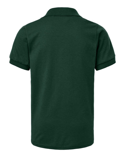 JERZEES Youth Dri-Power® Polo 437K #color_Forest Green