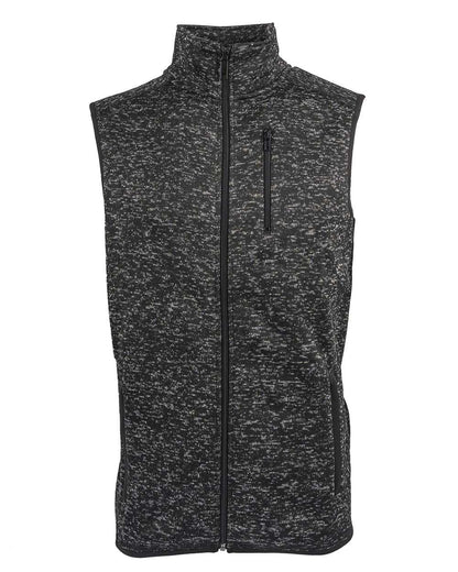 Burnside Sweater Knit Vest 3910 #color_Heather Black