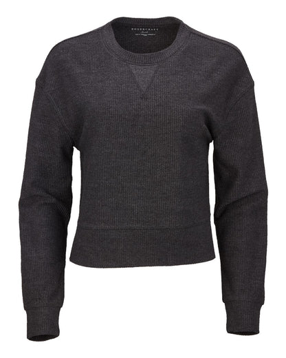 Boxercraft Women's Cropped Boxy Long Sleeve T-Shirt BW5102 #color_Black