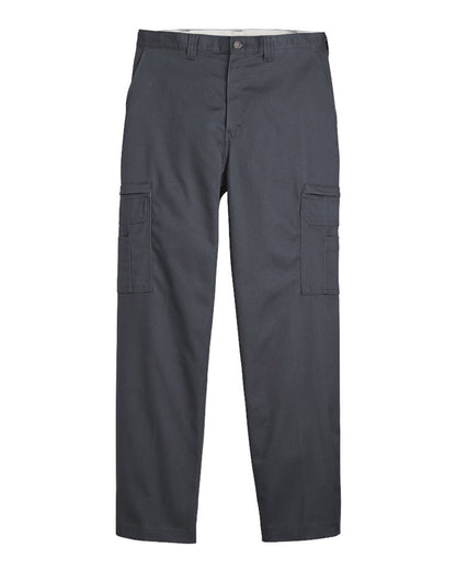 Dickies Men's Industrial Cotton Cargo Pants LP39 #color_Charcoal - 34I