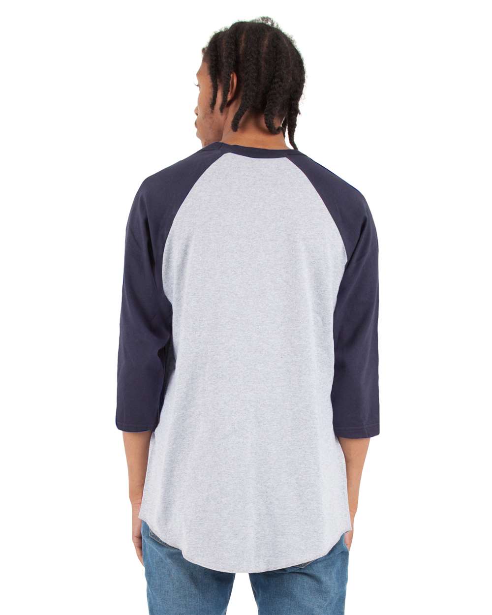 #colormdl_Heather Grey/ Navy