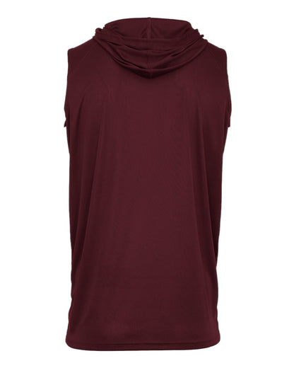 Badger Men's B-Core Sleeveless Hooded T-Shirt 4108 #color_Maroon