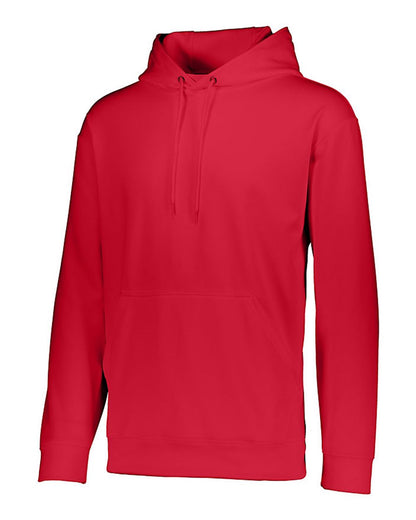 Augusta Sportswear Wicking Fleece Hooded Sweatshirt 5505 #color_Red