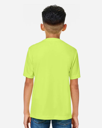 CORE365 Youth Capital Performance T-Shirt CE10Y #colormdl_Safety Yellow