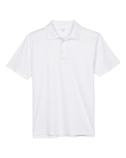 Harriton Men's Polyester Jersey Polo M315 #color_White