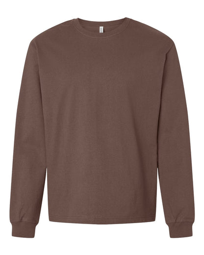 BELLA + CANVAS Unisex 7.5 oz Heavyweight Long Sleeve Tee 4651 #color_Cocoa