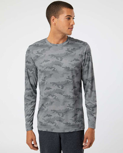 Paragon Unisex Pompano Performance Camo Long Sleeve T-Shirt 217 #colormdl_Medium Grey