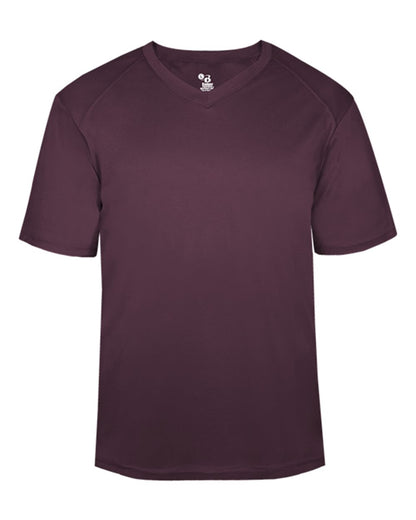 Badger B-Core V-Neck T-Shirt 4124 #color_Maroon