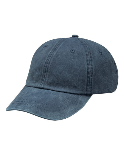 Adams Headwear Optimum Pigment-Dyed Dad Hat LP101 #color_Midnight Blue