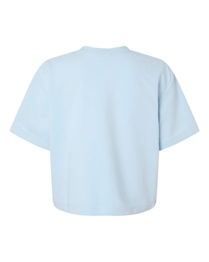 American Apparel Women's French Terry Mid-Length Boxy Top FTCB0 #color_Powder Blue