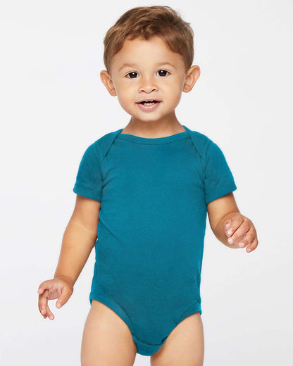 Rabbit Skins Infant Fine Jersey Bodysuit 4424 #colormdl_Oceanside