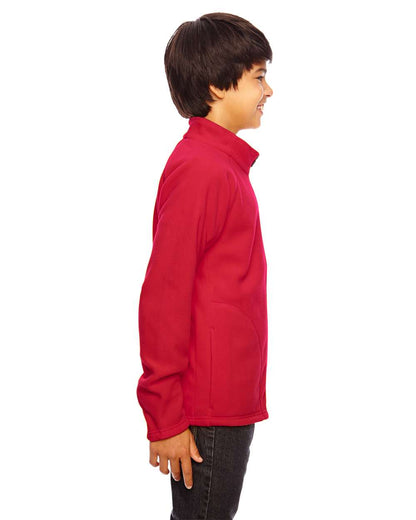 Team 365 Youth Campus Microfleece Jacket TT90Y #colormdl_Sport Red