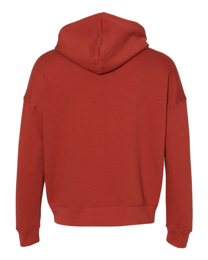 BELLA + CANVAS Sponge Fleece Drop Shoulder Hoodie 3729 #color_Brick