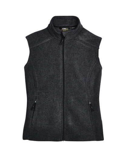CORE365 Women's Journey Fleece Vest 78191 #color_Heather Charcoal