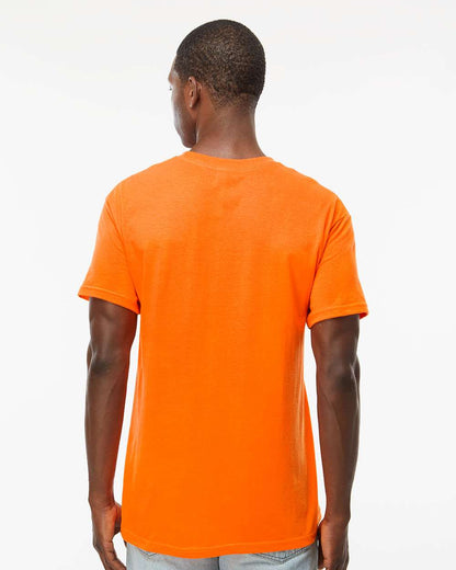 M&O Men's Gold Soft Touch T-Shirt 4800 #colormdl_Safety Orange