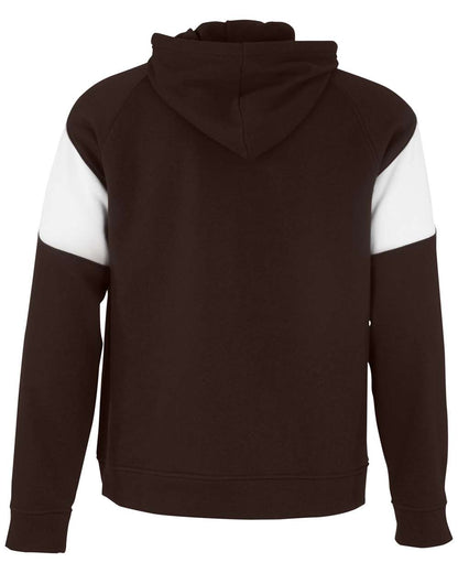 Holloway Unisex Athletic Fleece Prospect Hooded Sweatshirt 229546 #color_Brown/ White