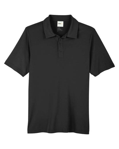 CORE365 Men's Fusion ChromaSoft™ Pique Polo CE112 #color_Black
