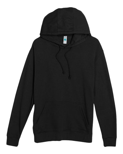 Lane Seven Unisex French Terry Pullover Hooded Sweatshirt LS13001 #color_Black