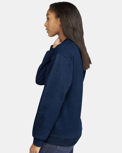Gildan Unisex Softstyle® Midweight Crewneck Sweatshirt SF000 #colormdl_Navy