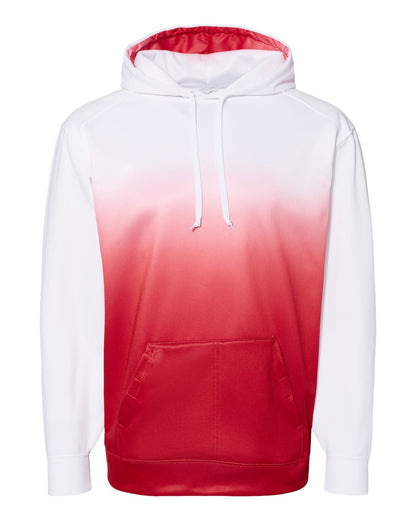 Badger Ombre Hooded Sweatshirt 1403 #color_Red