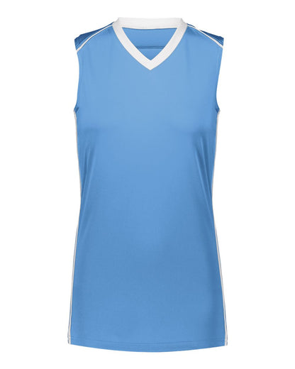 Augusta Sportswear Girls' Rover Jersey 1688 #color_Columbia Blue/ White