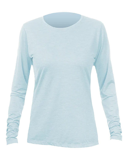 ANETIK Women's Breeze Tech Long Sleeve T-Shirt WSBRZL0 #color_Sky Heathered