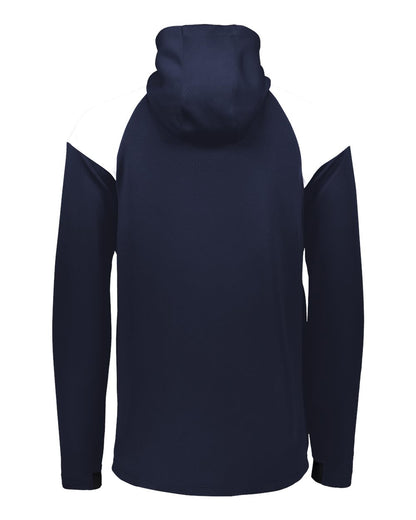 Holloway Men's Limitless Quarter-Zip Hooded Pullover 222584 #color_Navy/ White