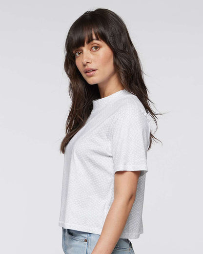 LAT Women's Boxy Tee 3518 #colormdl_White Reptile