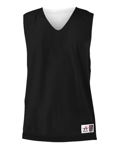 Alleson Athletic Reversible Mesh Tank 560R #color_Black/ White