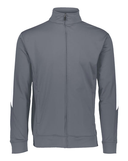 Augusta Sportswear Men's Medalist Jacket 2.0 4395 #color_Graphite/ White