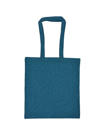 Liberty Bags Lightweight Recycled Canvas Tote Bag with Extended Handle 8505R #color_Heather Teal Green