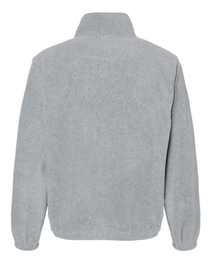 Burnside Polar Fleece Quarter-Zip Pullover 3052 #color_Heather Grey