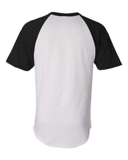 Augusta Sportswear Short Sleeve Baseball Jersey 423 #color_White/ Black