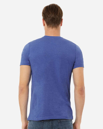 BELLA + CANVAS CVC Jersey Tee 3001CVC #colormdl_Heather True Royal