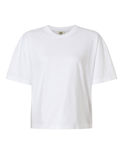 Comfort Colors Women's Garment-Dyed Heavyweight Boxy T-Shirt 3023CL #color_White