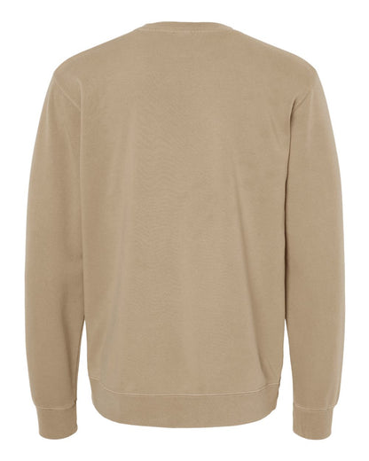 Independent Trading Co. Midweight Pigment-Dyed Crewneck Sweatshirt PRM3500 #color_Pigment Sandstone