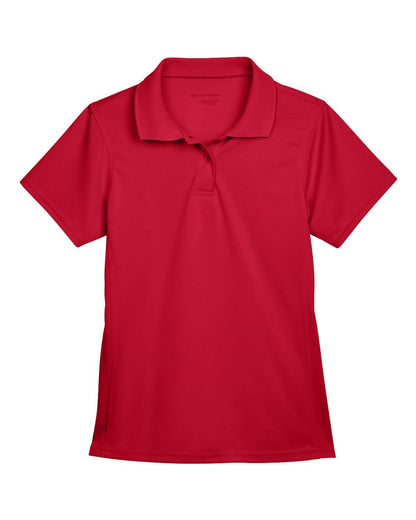 Harriton Women's Polyester Jersey Polo M315W #color_Red