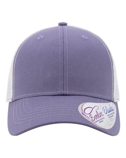 Infinity Her Women's Modern Trucker Cap CHARLIE #color_Violet/ White