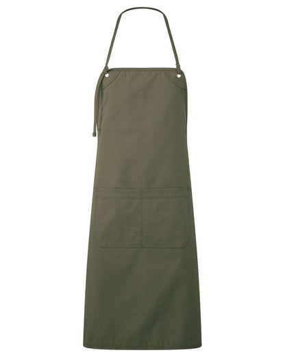 Artisan Collection by Reprime Artisan's Choice Double Pocket Canvas Apron RP181 #color_Olive