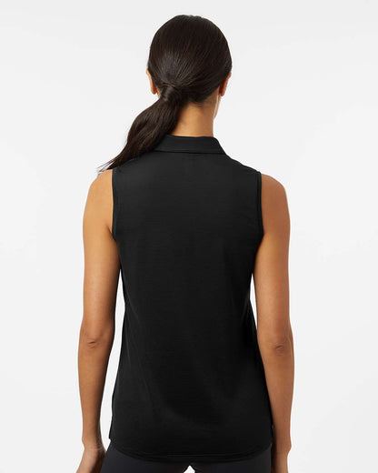 Adidas Women's Ottoman Sleeveless Polo A1005 #colormdl_Black