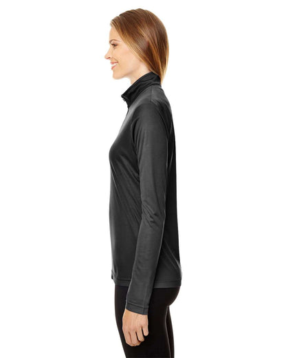 Team 365 Women's Zone Performance Quarter-Zip Pullover TT31W #colormdl_Black