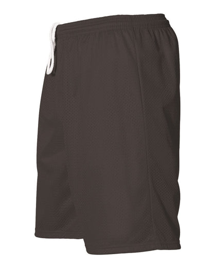 Alleson Athletic Men's Mesh Shorts 567P #color_Black