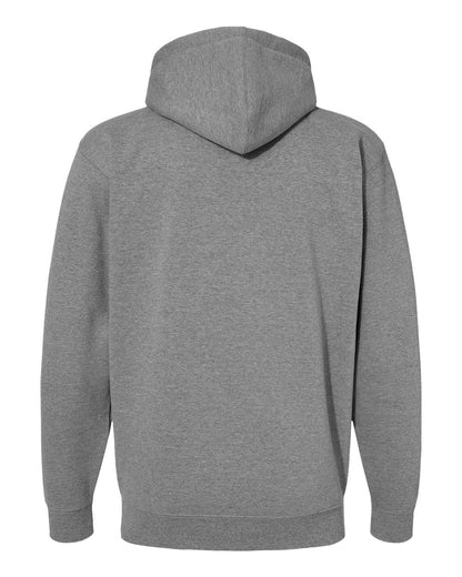 Independent Trading Co. Unisex Heavyweight Full-Zip Hooded Sweatshirt IND4000Z #color_Gunmetal Heather
