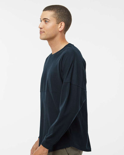 J. America Unisex Game Day Jersey Long Sleeve T-Shirt 8229 #colormdl_Navy