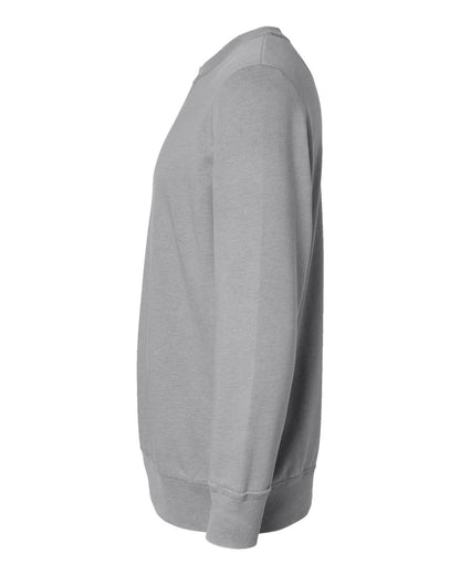 LAT Unisex Vintage Wash Fleece Crewneck Sweatshirt 6935 #color_Washed Grey